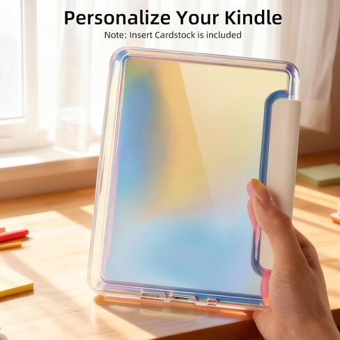 حافظة لجهاز Kindle الجيل الحادي عشر مقاس 6 بوصات إصدار 2024/2022، مع بطاقات داخلية لجهاز Kindle الأساسي، وغطاء جلد PU خفيف وغطاء خلفي صلب شفاف، ونوم/تنبيه تلقائي، باللون الأخضر in Saudi Arabia