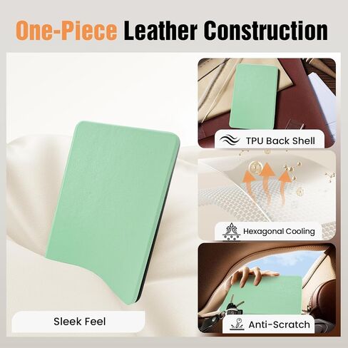 Case for Kindle Paperwhite 12th Generation & Kindle Colorsoft Signature Edition 7 Inch with Hand Strap(2024, Model SA568B SA569P), Silm Sleep Cover with a Screen Protector (Light Turquoise, 7 inch) in Saudi Arabia