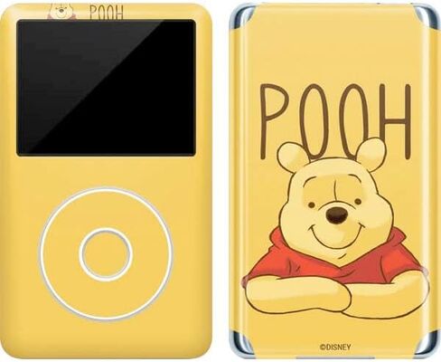ملصق Skinit لمشغل MP3 متوافق مع iPod Classic (الجيل السادس) 80 جيجابايت - تصميم بورتريه ديزني ويني ذا بوه مرخص رسميًا in Kuwait