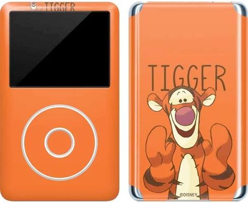 ملصق Skinit لمشغل MP3 متوافق مع iPod Classic (الجيل السادس) 80 جيجابايت - تصميم بورتريه ديزني ويني ذا بوه تيجيت مرخص رسميًا in Saudi Arabia