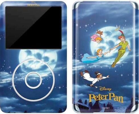 Skinit Decal MP3 Player Skin Compatible with iPod Classic (6th Gen) 80GB - Officially Licensed Disney Peter Pan Wendy and The Boys to Neverland Design in Saudi Arabia