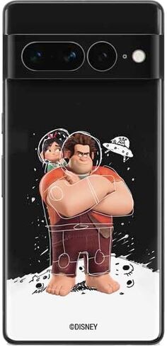 ملصق هاتف Skinit متوافق مع Google Pixel 7 Pro - تصميم رسم الفضاء المرخص رسميًا من Disney Wreck-it Ralph and Vanellope Space Sketch in Saudi Arabia