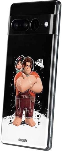 ملصق هاتف Skinit متوافق مع Google Pixel 7 Pro - تصميم رسم الفضاء المرخص رسميًا من Disney Wreck-it Ralph and Vanellope Space Sketch in Saudi Arabia