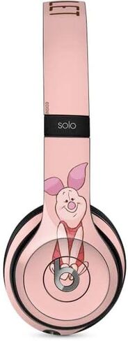 غلاف صوتي من Skinit متوافق مع Beats Solo 2 سلكي - تصميم صورة Disney Winnie The Pooh Piglet المرخص رسميًا in Saudi Arabia