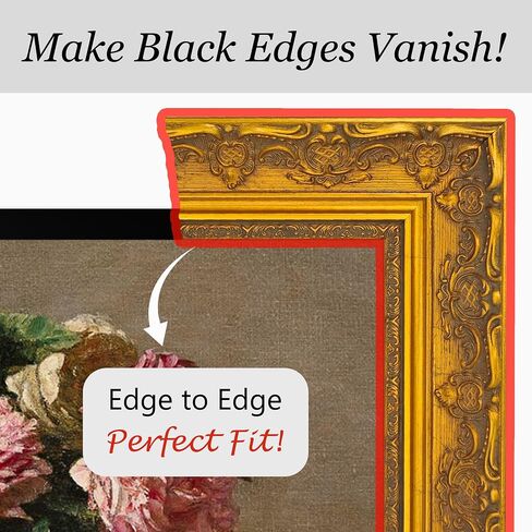 Baroque Gold frame for Samsung The Frame TV, Compatible ONLY with Samsung The Frame TV (43",50",55",65",75",85", Fits 2021-2025&PRO, LS03A/B/C/D/FA/FW) (Baroque Gold, 65-LS03) in Saudi Arabia