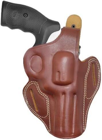 حافظة جلدية بإطار OWB K/L - حافظة جلدية GP100 - لـ Rgr GP100، Smith & Wesson 686 66، 10 19 Classic، Taurus 65 66، Colt Python، King Cobra Pistols - 357 Magnum 4 بوصة حافظات أسطوانية in Kuwait
