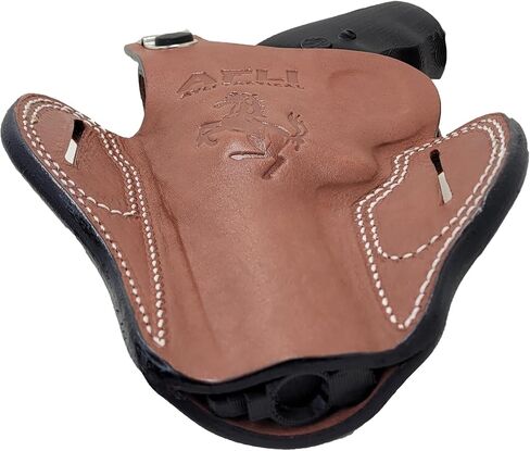 حافظة جلدية بإطار OWB K/L - حافظة جلدية GP100 - لـ Rgr GP100، Smith & Wesson 686 66، 10 19 Classic، Taurus 65 66، Colt Python، King Cobra Pistols - 357 Magnum 4 بوصة حافظات أسطوانية in Kuwait