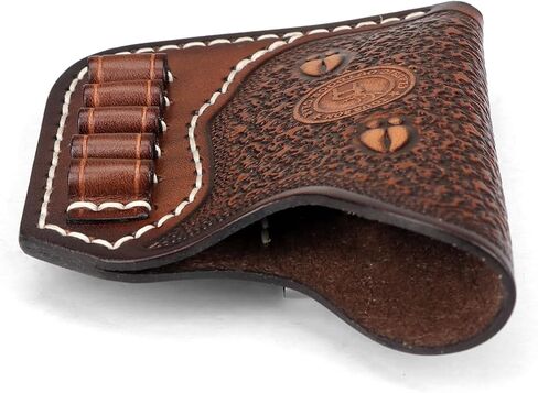 TOURBON Leather Pocket Pistol Holster for a 2.5-inch Barrel NAA Mini 22LR, Clip on Gun Pouch with Ammo Holder in Saudi Arabia