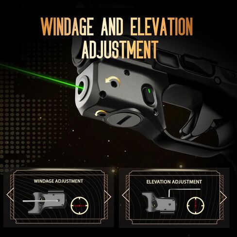 WARRIORLAND Green Laser Sight Fit Springfield Hellcat مع حافظة Kydex، مشهد شعاع أخضر مع مؤشر الطاقة، حمل IWB، اليد اليمنى، WLS-118G مع حافظة Hellcat in Saudi Arabia