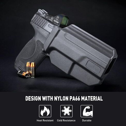 WARRIORLAND OWB Holster Thumb Release & Optic Cut Compatible with Glock 17/22/31, G19/19X/23/45, Taurus G2C/G3C, 1911 5'' No Rail, M&P M2.0 9mm/SD9 VE in Saudi Arabia
