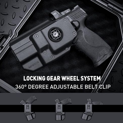 WARRIORLAND OWB Holster Thumb Release & Optic Cut Compatible with Glock 17/22/31, G19/19X/23/45, Taurus G2C/G3C, 1911 5'' No Rail, M&P M2.0 9mm/SD9 VE in Saudi Arabia