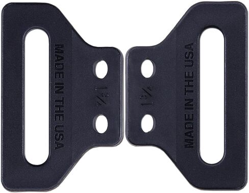 [1 Pair] HolsterSmith MM Wings - Holster Belt Loops - (Select Size: [1.50in or 1.75in]) - (Select Mounting Hardware) - Black - USA Made - Kydex & Leather Holster Making in Kuwait