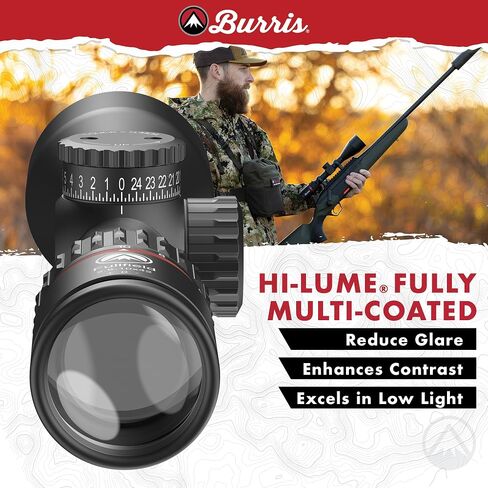 Burris Optics Fullfield 2.5-10x42mm Hunting RifleScopes, 1-inch Tube, Rear Focal Plane, Waterproof, Shockproof, Forever Warranty in Saudi Arabia