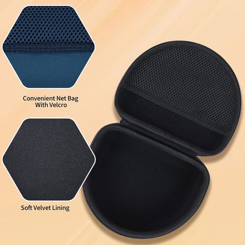 Hard Case Replacement for Skullcandy Hesh Evo/Hesh ANC/Crusher ANC 2/Crusher Evo/Riff 2/Riff Bluetooth Wireless Headphones (Black Case) in Saudi Arabia