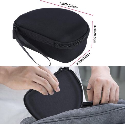 Hard Case Replacement for Skullcandy Hesh Evo/Hesh ANC/Crusher ANC 2/Crusher Evo/Riff 2/Riff Bluetooth Wireless Headphones (Black Case) in Saudi Arabia