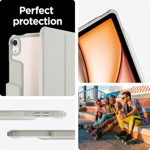 Spigen iPad Air 11" Glas.tR EZ Fit & iPad Air 11" Air Skin Pro Gray in Saudi Arabia