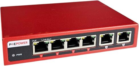 4 Port Unmanaged 802.3bt POE++ Extreme Power Gigabit POE Switch, 90 Watts on Each Port, 250 Total Watts Budget, 2 Additional Uplinks, 10/100/1000, UL Listed TAA Compliant in Kuwait