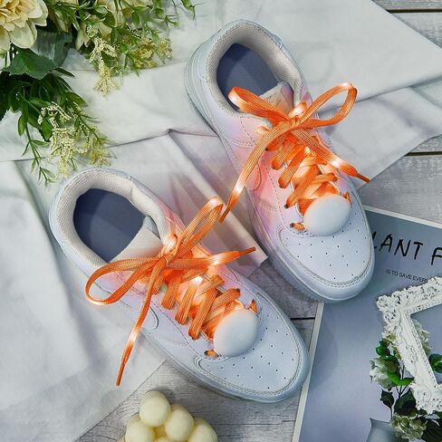 Syhood LED Light Up Shoe Laces Nylon LED Shoelaces with Flashing Shoe Laces for Party Favors Hip-hop Dancing in Kuwait