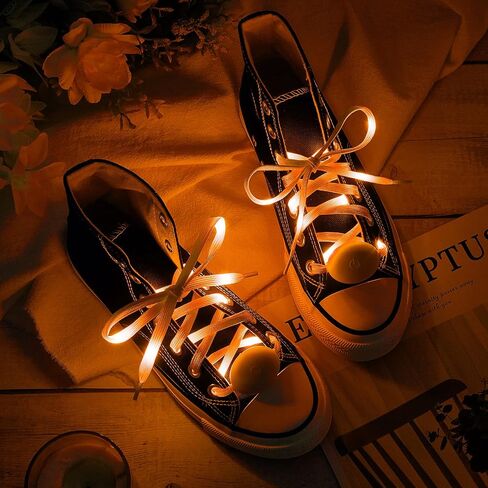 Syhood LED Light Up Shoe Laces Nylon LED Shoelaces with Flashing Shoe Laces for Party Favors Hip-hop Dancing in Kuwait