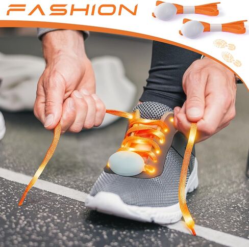 Syhood LED Light Up Shoe Laces Nylon LED Shoelaces with Flashing Shoe Laces for Party Favors Hip-hop Dancing in Kuwait