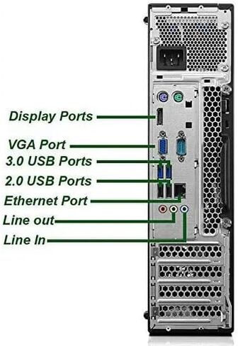 Lenovo ThinkCentre M700 SFF Desktop Computer, 6th Gen Dual Core 6100, up to 3.7 GHz, 16GB DDR4 RAM 1TB SSD, DisplayPort, VGA, Keyboard and Mouse, WiFi, BT, Windows 11 Pro (Renewed) in Saudi Arabia