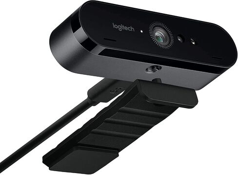 Logitech BRIO Ultra HD Pro Webcam – 4K & 1080p Streaming Camera, Widescreen Video, Dual Mic, 5X Digital Zoom, for Desktop or Laptop (Renewed) in Saudi Arabia