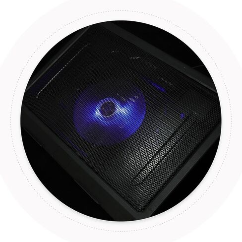 Silent Laptop Cooling Pad with Quiet Fans Ergonomic Tilted Airflow Stand for Gaming Laptops and Ultra-Thin Portable Cooler with LED Light Ventilated Holder for Notebooks and in Saudi Arabia