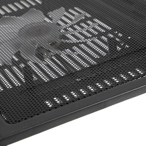 Silent Laptop Cooling Pad with Quiet Fans Ergonomic Tilted Airflow Stand for Gaming Laptops and Ultra-Thin Portable Cooler with LED Light Ventilated Holder for Notebooks and in Saudi Arabia