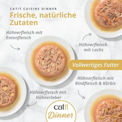 Catit Chicken Dinner with Salmon & Carrot – Hydrating and Healthy Wet Cat Food for Cats of All Ages in Saudi Arabia