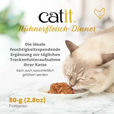Catit Chicken Dinner with Salmon & Carrot – Hydrating and Healthy Wet Cat Food for Cats of All Ages in Saudi Arabia