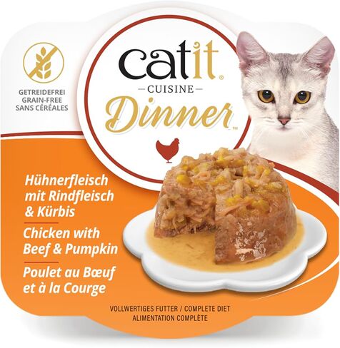 Catit Chicken Dinner with Salmon & Carrot – Hydrating and Healthy Wet Cat Food for Cats of All Ages in Saudi Arabia