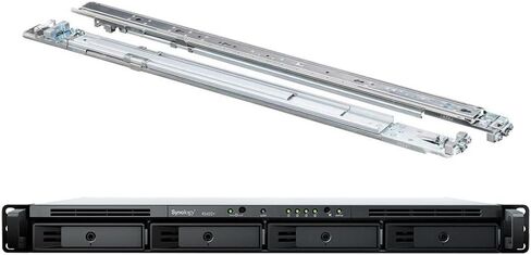 Synology RackStation RS422+ NAS Server with Ryzen 2.6GHz CPU, 2GB Memory, 4TB SSD Storage, 2 x 1GbE LAN Ports, DSM Operating System Bundle with Rail kit in Saudi Arabia
