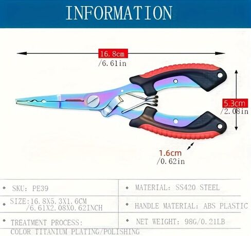 Saltwater Fishing Pliers, Split Ring Pliers with Safety Lock, with Sheath and Lanyard Green in Saudi Arabia