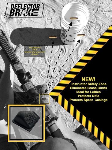 Kit: Guides Spent Brass into Pile, Protects Rifle Paint/Coating, Saves Brass for Re-Loading, Prevents Brass-Burn, Fits Standard Brass Deflectors (Black) in Saudi Arabia