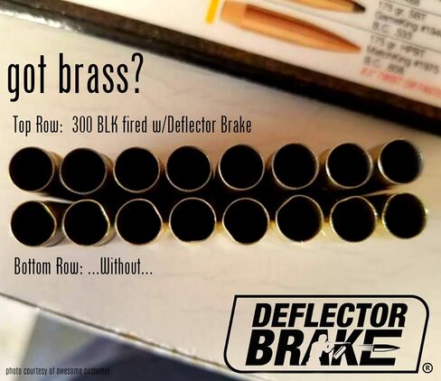 Kit: Guides Spent Brass into Pile, Protects Rifle Paint/Coating, Saves Brass for Re-Loading, Prevents Brass-Burn, Fits Standard Brass Deflectors (Black) in Saudi Arabia