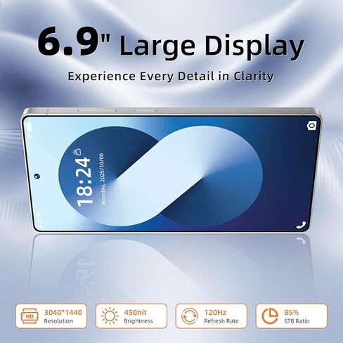 هاتف خلوي S25 Ultra غير مقفل 2025- أندرويد 15، مع قلم مدمج، شاشة عالية الدقة 6.9 بوصة، 12 جيجابايت + 256 جيجابايت/1 تيرابايت، بطارية 7000 مللي أمبير في الساعة، هاتف ذكي أندرويد، كاميرا 108 ميجابكسل، فتح الوجه/نظام تحديد المواقع العالمي/ هاتف 5G - أزرق in Kuwait