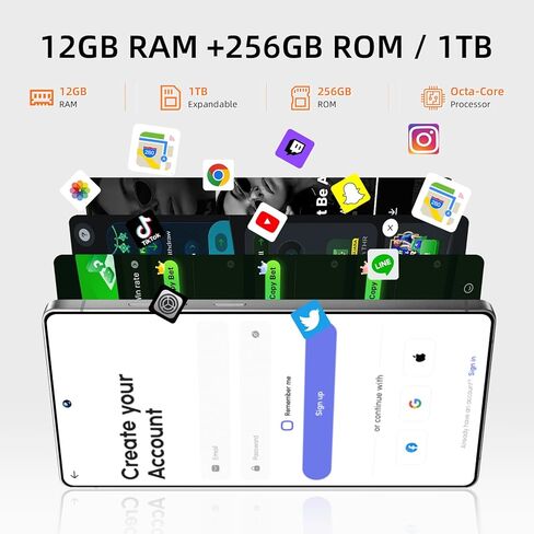 هاتف خلوي S25 Ultra غير مقفل 2025- أندرويد 15، مع قلم مدمج، شاشة عالية الدقة 6.9 بوصة، 12 جيجابايت + 256 جيجابايت/1 تيرابايت، بطارية 7000 مللي أمبير في الساعة، هاتف ذكي أندرويد، كاميرا 108 ميجابكسل، فتح الوجه/نظام تحديد المواقع العالمي/ هاتف 5G - أزرق in Kuwait