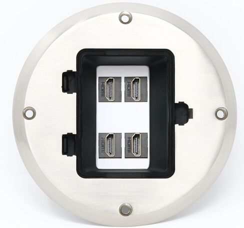 RiteAV - 4 Port HDMI 2.0 Floor Box - Black in Saudi Arabia