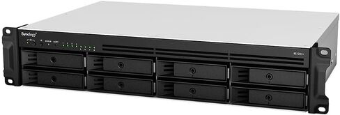 حزمة خادم Synology RackStation RS1221+ NAS مع مجموعة السكك الحديدية، ووحدة المعالجة المركزية Ryzen، وحامل حامل، وذاكرة 32 جيجابايت، وتخزين SSD سعة 32 تيرابايت، ونظام تشغيل Synology DSM، وهدف iSCSI جاهز in Saudi Arabia