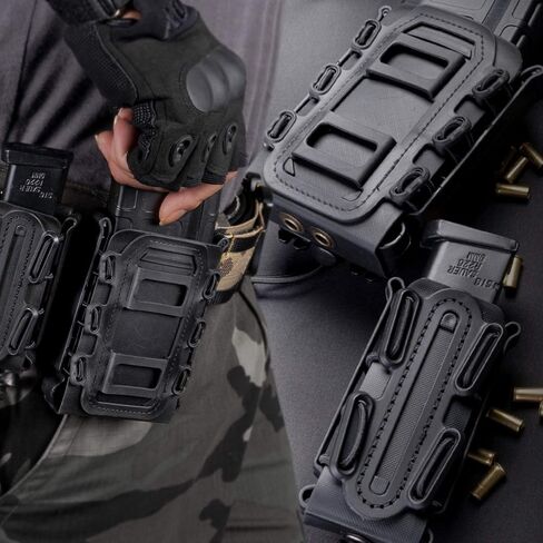 IDOGEAR 9mm Mag Pouches مسدس مجلة الحقيبة لينة شل مجلة الحقيبة التكتيكية ماج الناقل للحزام in Kuwait