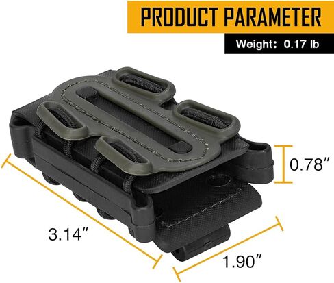 IDOGEAR 9mm Mag Pouches مسدس مجلة الحقيبة لينة شل مجلة الحقيبة التكتيكية ماج الناقل للحزام in Kuwait