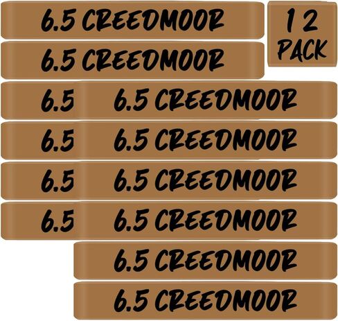 12 حزمة Magsaddle 6.5 أشرطة تحديد مجلة Creedmoor 6.5 Creedmoor Ammo Caliber أشرطة التسمية تحديد ماركر الحافظة الملحقات in Saudi Arabia