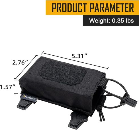 IDOGEAR واحد ماج الحقيبة الأفقية مجلة بندقية الحقيبة مول 5.56/7.62 مللي متر حامل المجلات حزام مع إدراج ماج in Kuwait