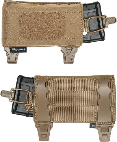 IDOGEAR Single Mag Pouch Horizontal Rifle Magazine Pouch Molle 5.56/7.62mm Magazines Holder Belt with Mag Insert in Saudi Arabia