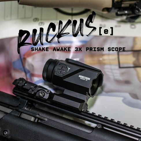 Monstrum Ruckus (e) 3X Prism Scope with Electronic Button Control and Shake Awake in Saudi Arabia
