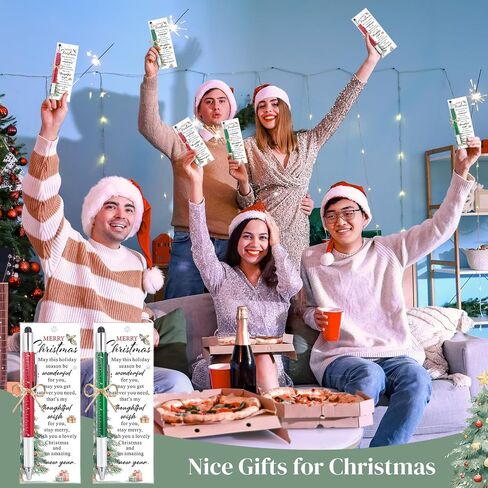 Pajean 24 Set Gifts Bulk for Men 6 in 1 Multi Tool Pens with Ruler Level Stylus Screwdriver Bookmarks Cards for Men Dad Husband Staff Coworker Church Xmas Holiday Party Favors(Christmas) in Saudi Arabia