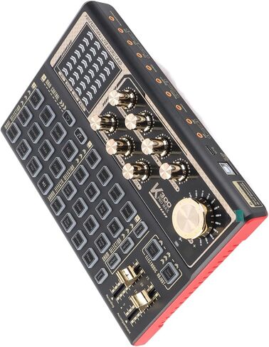 Dpofirs Sound Mixer, Optimize Sound Output Live Sound Card Professional Volume Adjustable for Accompaniment in Saudi Arabia
