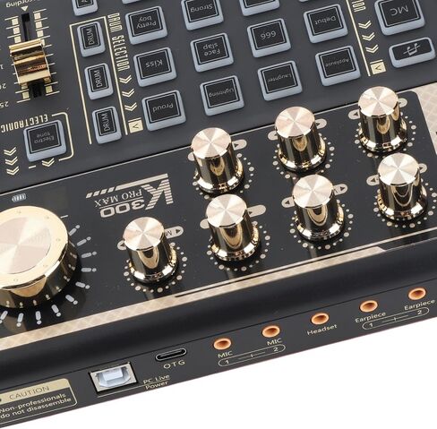 Dpofirs Sound Mixer, Optimize Sound Output Live Sound Card Professional Volume Adjustable for Accompaniment in Saudi Arabia