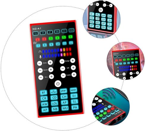 Multi-purpose Compact Voice Changer Sound Card with Dual Dsp Noise Reduction for Live Streaming Podcasting Gaming and Phone Computer Use in Kuwait