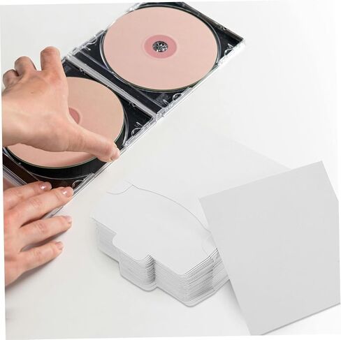Ciieeo 10 قطعة من الورق المقوى Cd Dvd مغلفات بريدية مسطحة أغطية أقراص مضغوطة لاصقة لتخزين البريد الآمن in Saudi Arabia